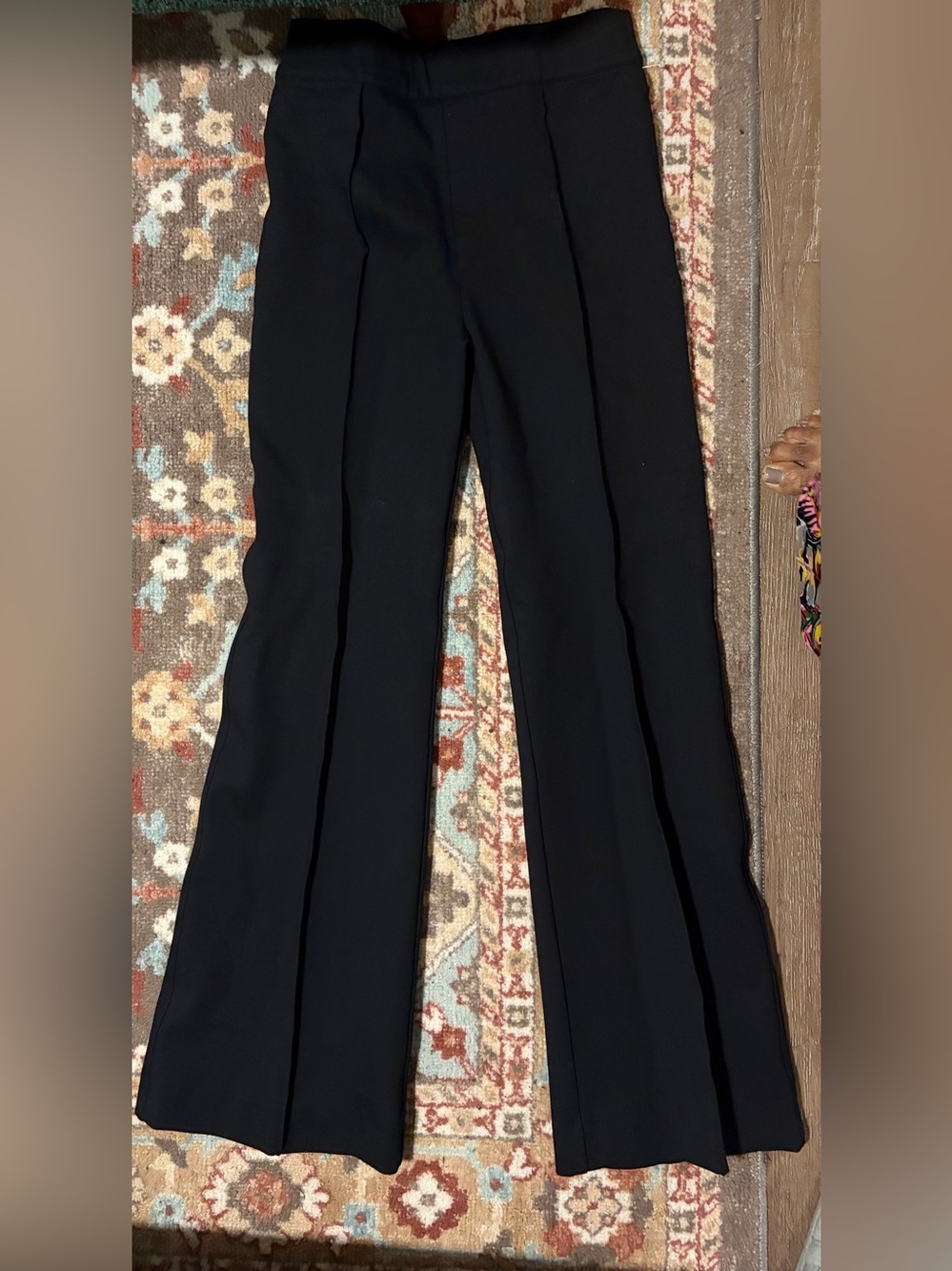 Spanx Women's Black Flared Dress Pants